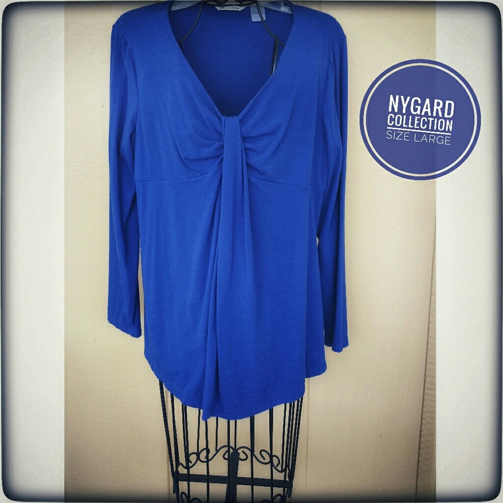 Cobalt Blue Longer Length Top by NYGARD
